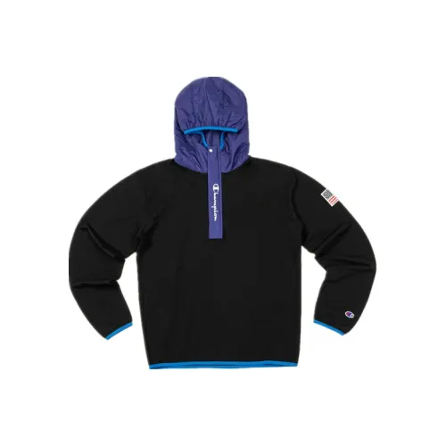 Champion Свитшот Унисекс Черный Пэчворк