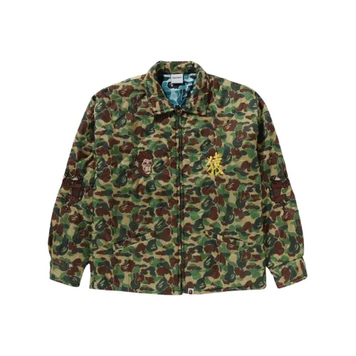 A BATHING APE Куртки Пальто Мужской Зеленый
