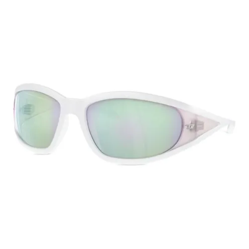 DIESEL Ацетат Нерегулярная форма Солнцезащитные очки Мужской Белый