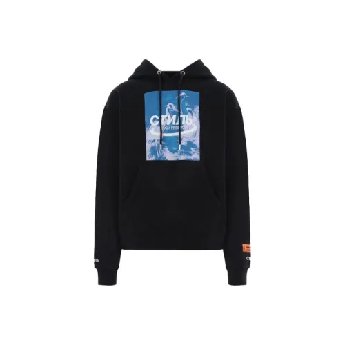HERON PRESTON Мужские черные свитшоты