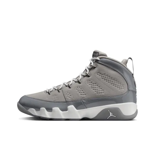 Jordan Air Jordan 9 Винтажные баскетбольные кроссовки MID Топ Серый Мужской
