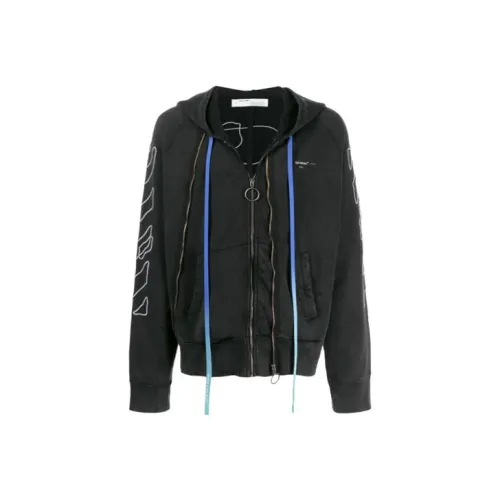 Off Белый FW19 Толстовка Мужской Черный