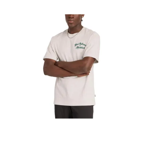 New Balance Athletics T-Shirt Мужской Heather Powder Gray