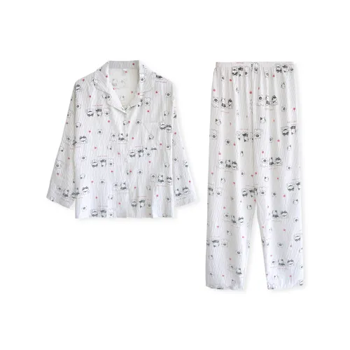 WANANNI Пижамный комплект Женский Белый