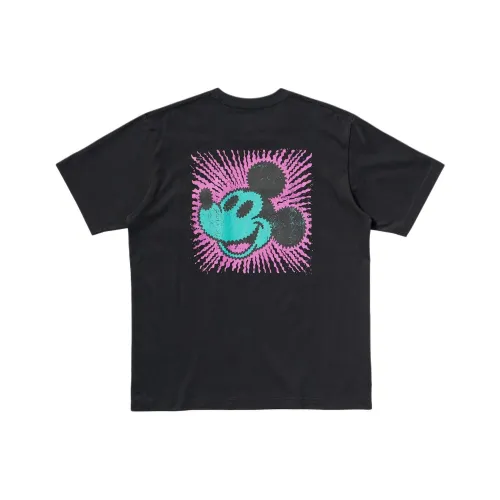 UNIQLO Дисней Co Фирменная черная унисекс футболка