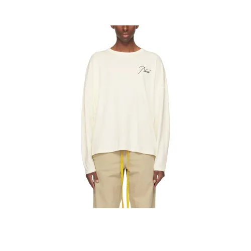 RHUDE Белая Мужская T-Рубашка