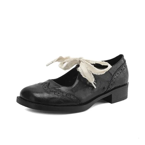 Yeezyy Reezy Грубый каблук Туфли Мэри Джейн Женские