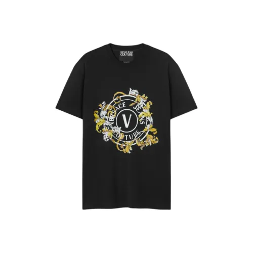 VERSACE Мужские черные T-рубашки