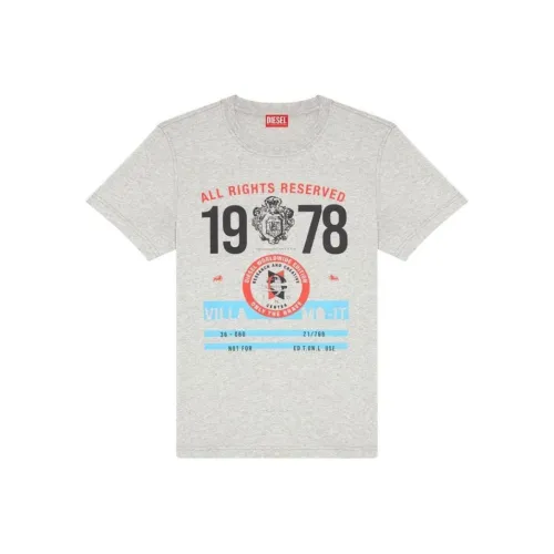 DIESEL Серый Мужской T-Рубашки