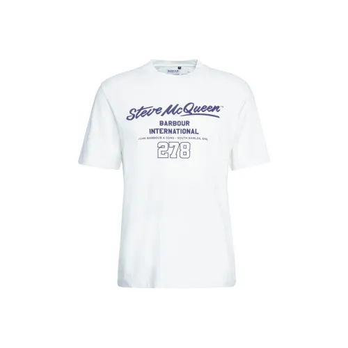 BARBOUR Белая Мужская Футболка