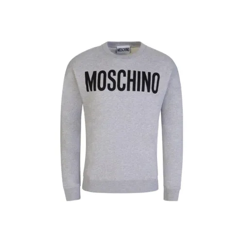 MOSCHINO Свитшот Мужской Светло-Серый
