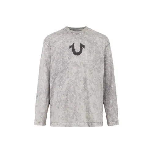 TRUE RELIGION FW24 T Рубашка Мужская Серого цвета