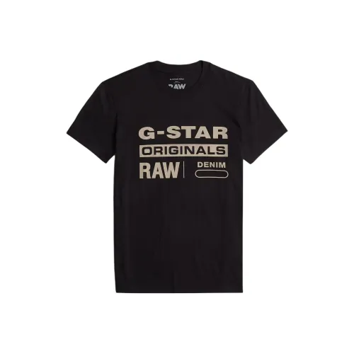 STAR RAW Черная мужская футболка
