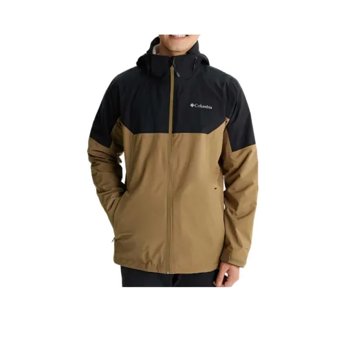 Columbia совместный бренд Hiking Outdoor Поход Водонепроницаемый Ветрозащитный и Дышащий Ветровка Унисекс Мокко