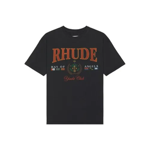 RHUDE Черные Мужские T-Рубашки