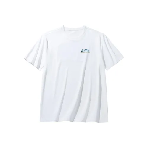 ANTA x ZHONGGUOGUOJIADILI LIANMINGKUAN Т-рубашка Мужская Папирус Белый