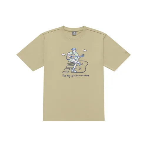 New Balance x PK SHEJISHILIANMINGKUAN Centripetal Life Illustration Series T-Shirt Унисекс Хаки