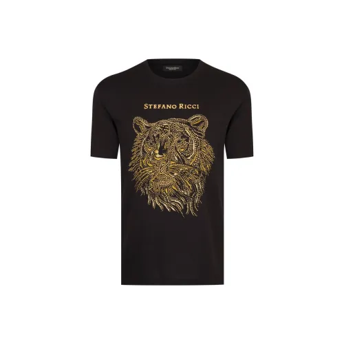 STEFANO RICCI Рубашка Мужская Черная