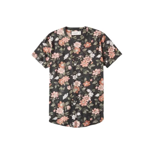 Abercrombie＆Fitch T-рубашка мужская черная с цветочным узором