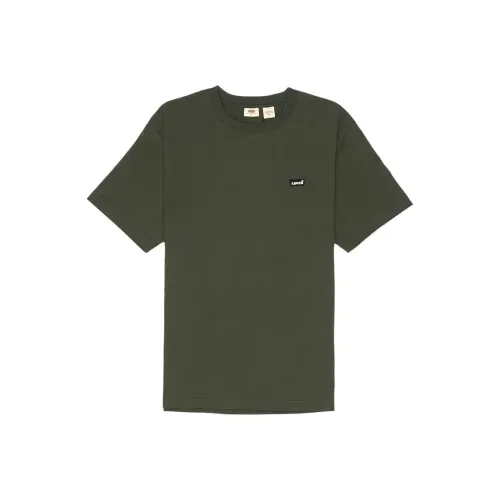 Levi's T-Shirt Мужской Серый Зеленый