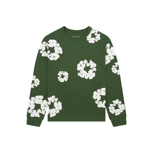 Denim Tears совместная серия SS25 T-рубашка унисекс зеленая