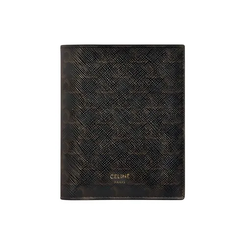 CELINE Canvas держатель для карт и кошелек унисекс рыжевато-коричневый