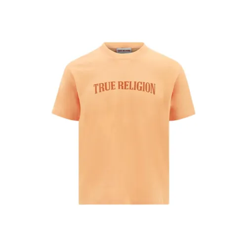 TRUE RELIGION SS24 T Рубашка Унисекс Оранжевый