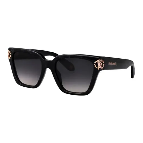 Roberto Cavalli Ацетатные солнцезащитные очки "Кошачий глаз" женские черные