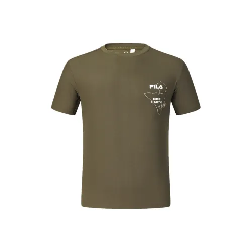FILA Каштановые Мужские T-рубашки