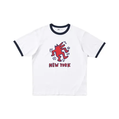 UNIQLO x · Keith Haring SS25 T-Shirt Унисекс Белый