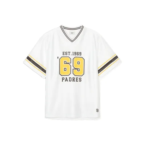 MLB Base Logo Varsity SAN DIEGO PADRES T-Shirt Унисекс Белый
