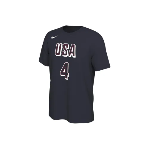 nike USA Basketball Olympic Team Series Футболка Мужская Морской Синий