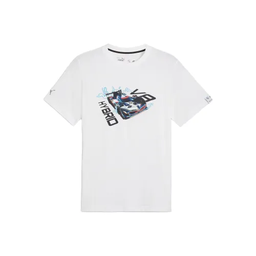 PUMA BMW M Motorsport SS24 Car Graphic Tee T-Shirt Мужская Белая