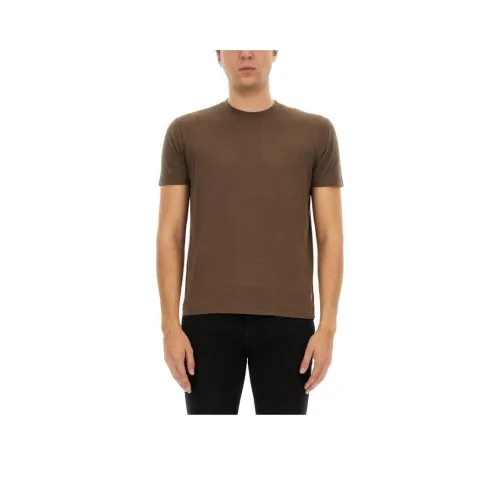 TOM FORD Коричневые Мужские T-рубашки
