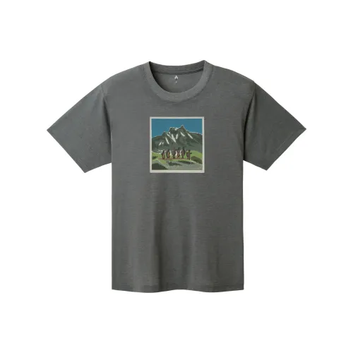 MONTBELL SS25 Быстросохнущая футболка унисекс темно-серый