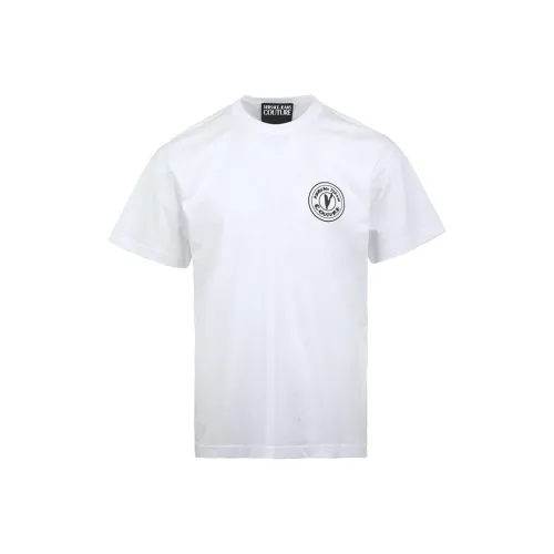 VERSACE JEANS COUTURE SS25 T-Shirt Мужской Белый