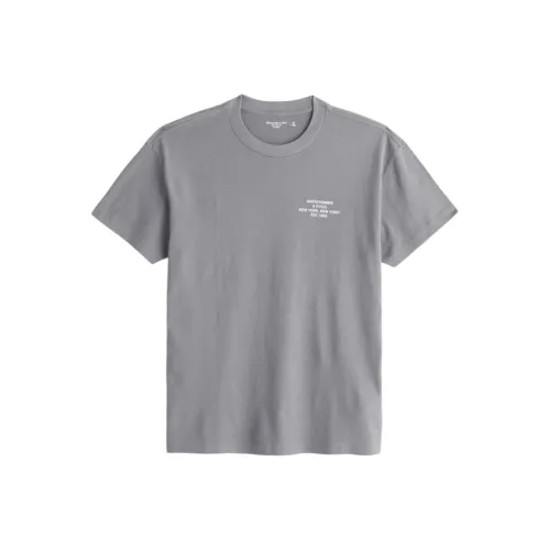 Abercrombie＆Fitch Темно-серые Мужские T-рубашки