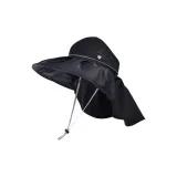 Сумеречный черный [Широкие поля Шаль] В комплекте ветрозащитный шнур