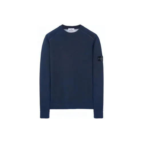 STONE ISLAND Толстовка Осенняя Мужская Темно-синяя