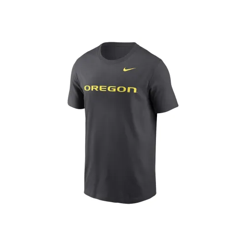 Nike College FW24 Oregon Ducks Primetime Wordmark T-Shirt Мужской Антрацит