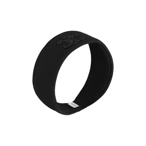 CELINE Шерсть Резинки для волос Унисекс Черный