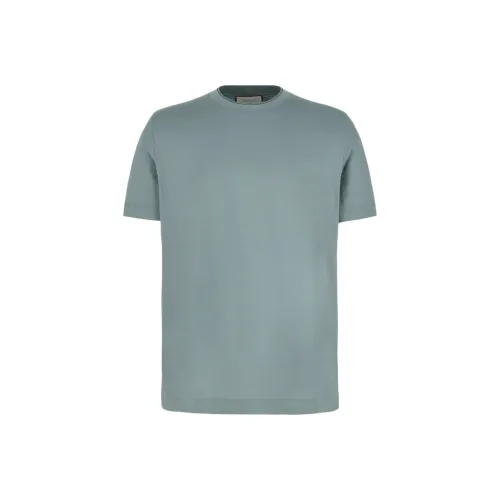 Canali Светло-Синие Мужские T-Рубашки
