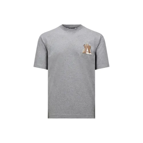 Moncler Grenoble Серый Мужской T-Рубашки