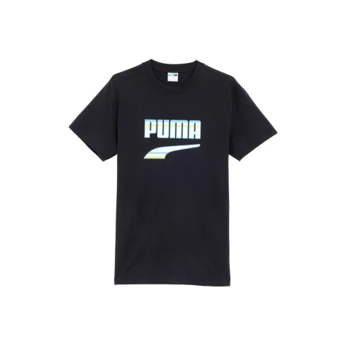 Puma Downtown Черная Унисекс Футболка