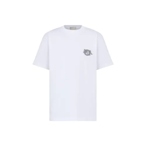 DIOR Белая Мужская T-Рубашка