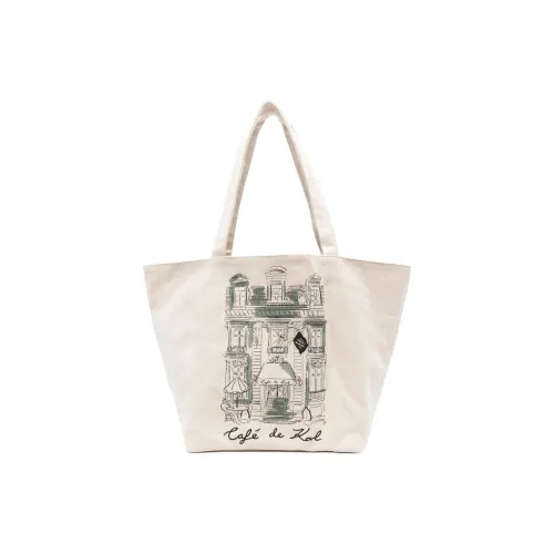 Karl Lagerfeld Переработанный хлопок Тоут Сумка Сумка для покупок Сумка на плечо Сумка Женская Светлый бежевый