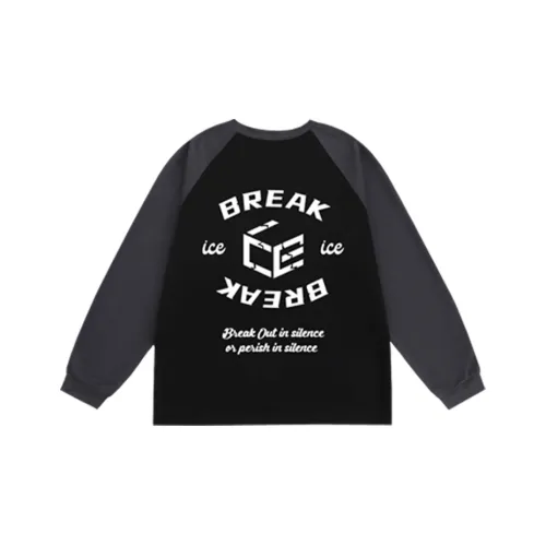 BKCXZICE T-рубашка из ледяного шелка быстросохнущая спортивная с длинными рукавами свободного кроя баскетбольная форма унисекс