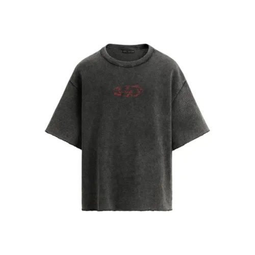 ZARA Мужские черные T-рубашки
