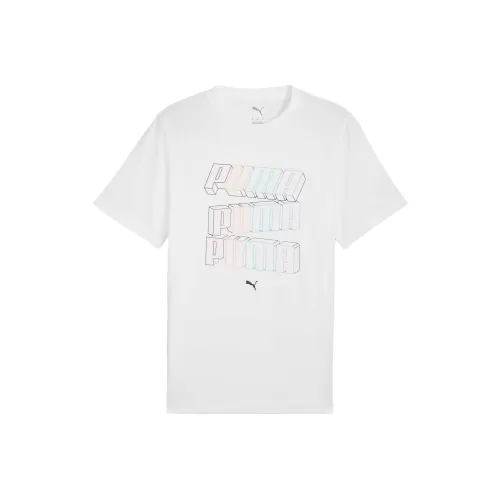 PUMA Белая Мужская Футболка