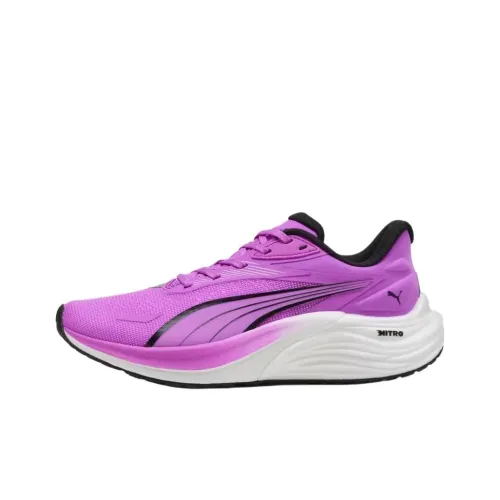 PUMA Electrify Nitro 4 Slip-Resistant Abrasion-Resistant Low Top Casual Running Shoes Women's Purple PUMA Electrify Nitro 4 Противоскользящие Аbrasion-Resistant Низкий Топ Повседневные Беговые Кроссовки Женские Фиолетовые